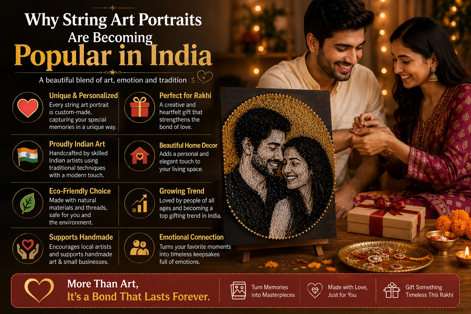 Why String Art Portraits Are Becoming Popular in India
