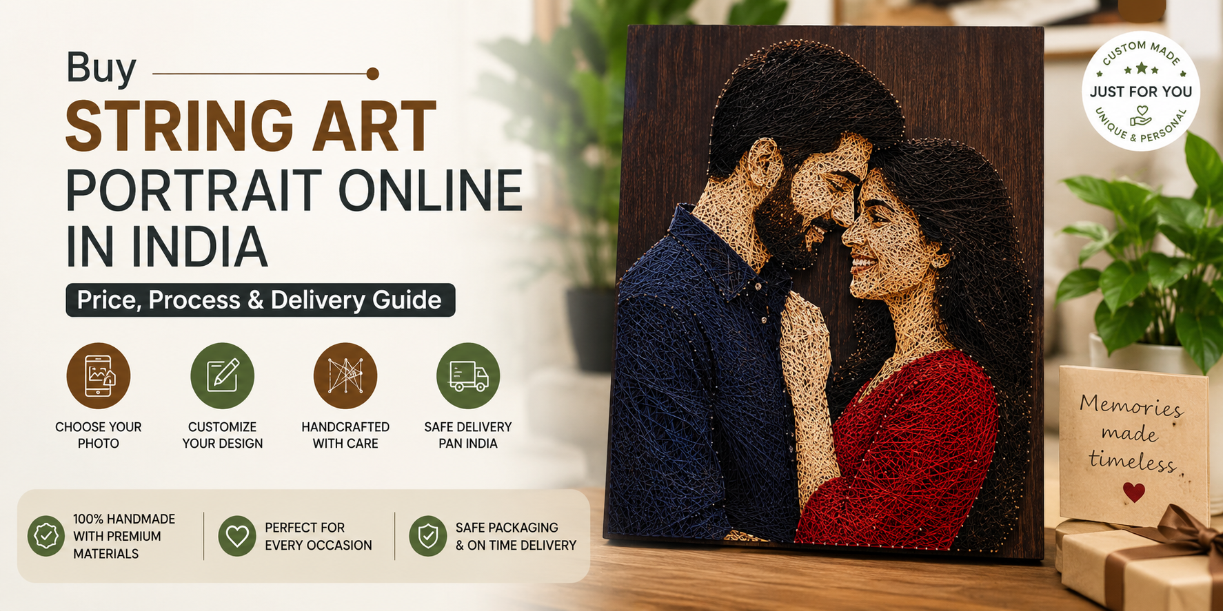 Buy String Art Portrait Online in India – Price, Process & Delivery Explained