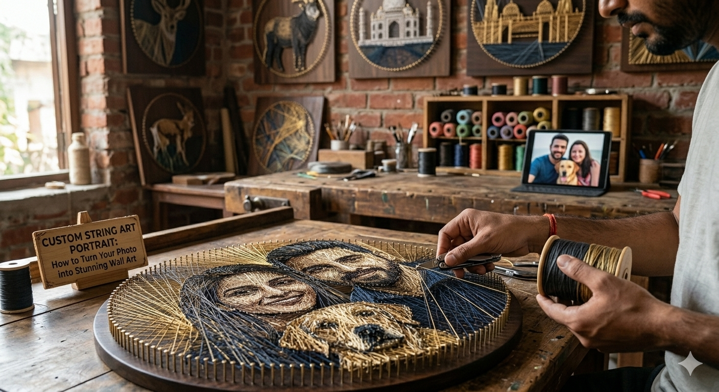 Custom String Art Portrait: How to Turn Your Photo into Stunning Wall Art