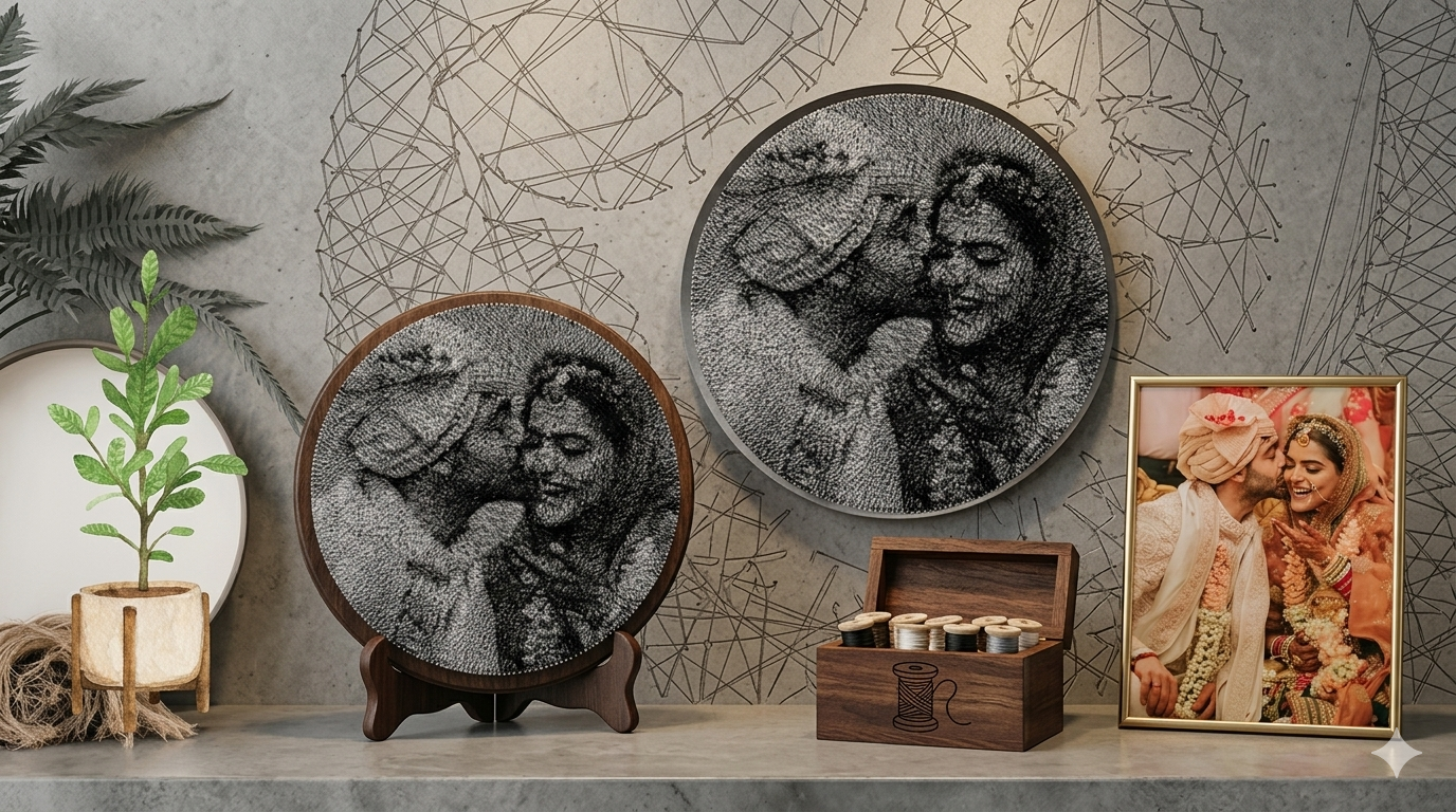 Threads Art for Heart: Wedding String Art Gifts