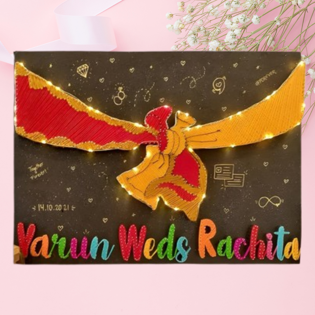 The Perfect Gift for a Couple: A Wedding String Art Name Plate
