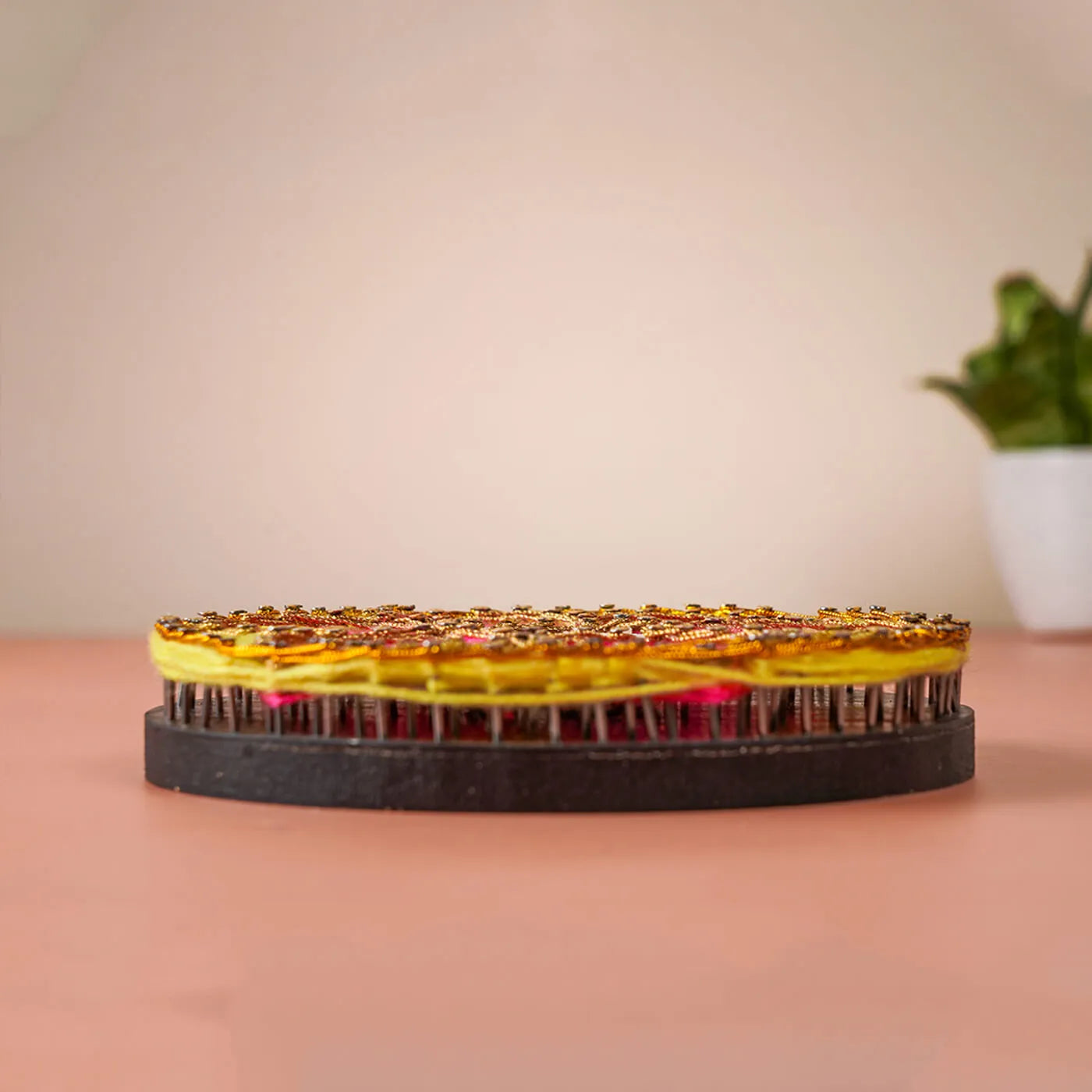 Vibrant Deep-Setting Lamp Holder for Diwali Poojan
