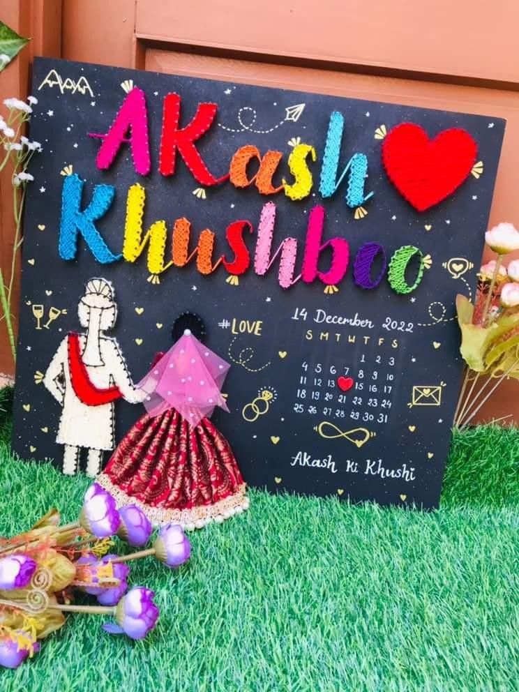 String Art for Indian Wedding Couples: The Ideal Present