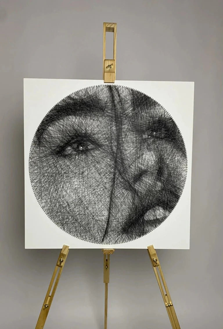 Captured Connection: A Threaded Love Story Artistic String Art Gift for Loved Ones - Stitch&Gift