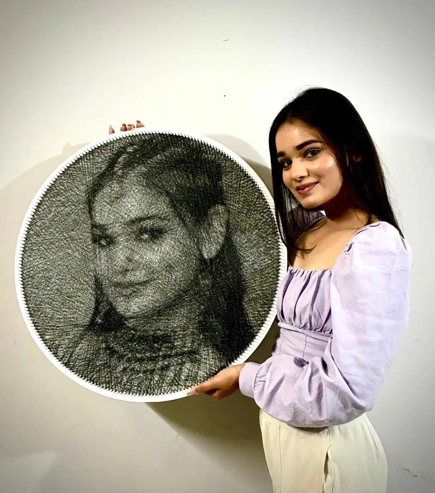 Custom String Art Portrait from Photo | Handmade Personalized Gift