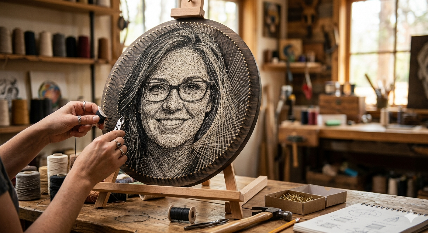 Best Personalized String Art Portrait Gifts for Birthdays & Anniversaries
