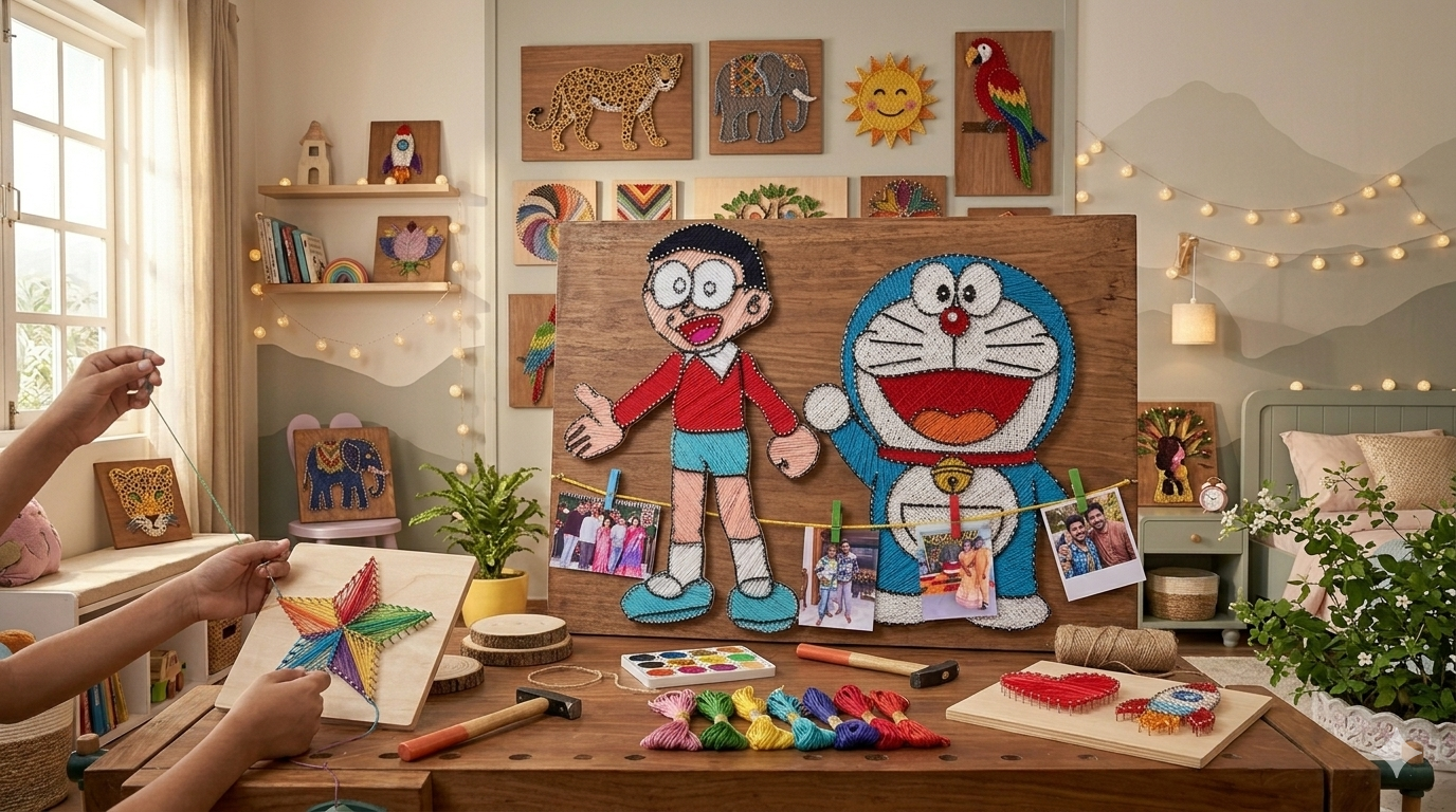 Crafting Childhood Memories with String Art Ideas for Kids & Room Decor