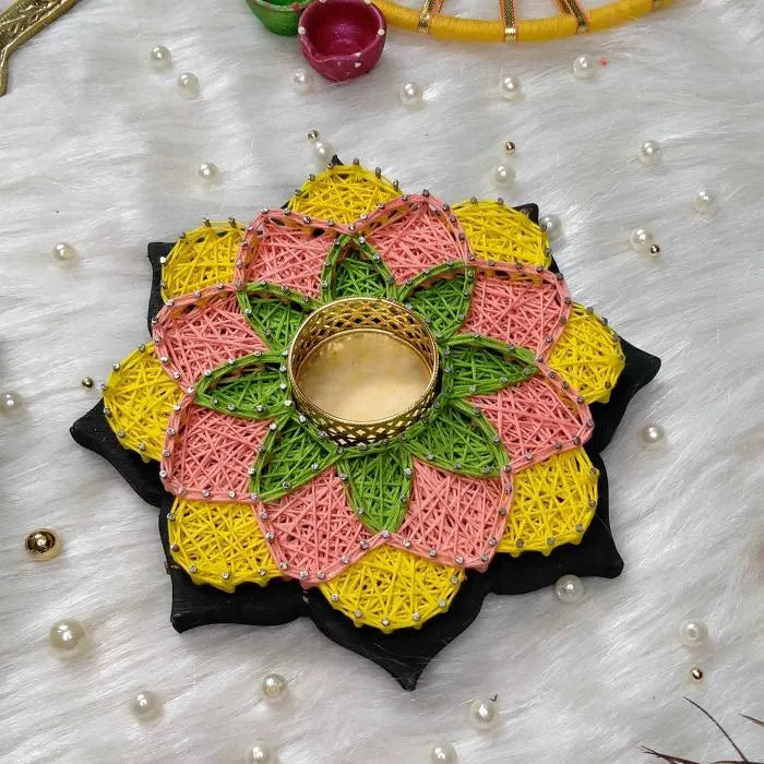 Gorgeous Deepak String Art for Diwali Pooja With Positive Energy