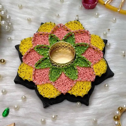 Gorgeous Deepak String Art for Diwali Pooja With Positive Energy