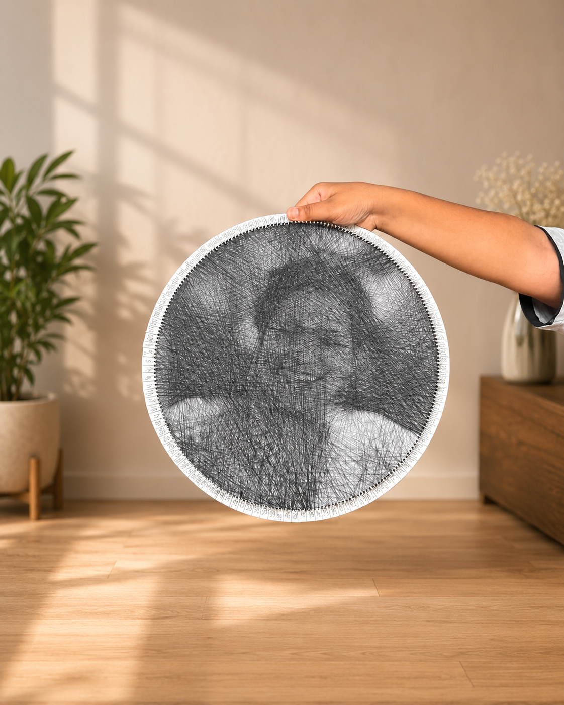 Personalized Mother String Art Portrait for 60th Birthday