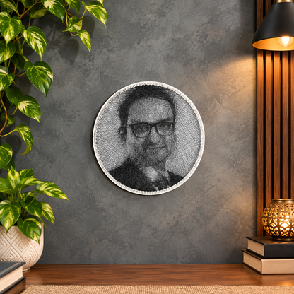 Custom String Art Portrait for Corporate Gift | Handmade Office Wall Art
