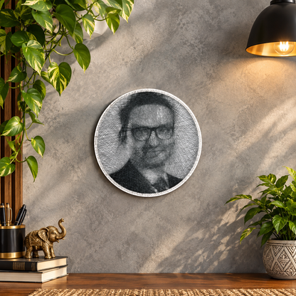 Custom String Art Portrait for Corporate Gift | Handmade Office Wall Art