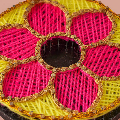 Vibrant Deep-Setting Lamp Holder for Diwali Poojan