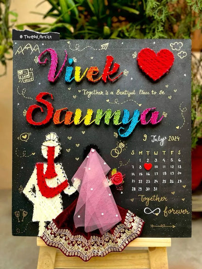String Art for Indian Wedding Couples: The Ideal Present