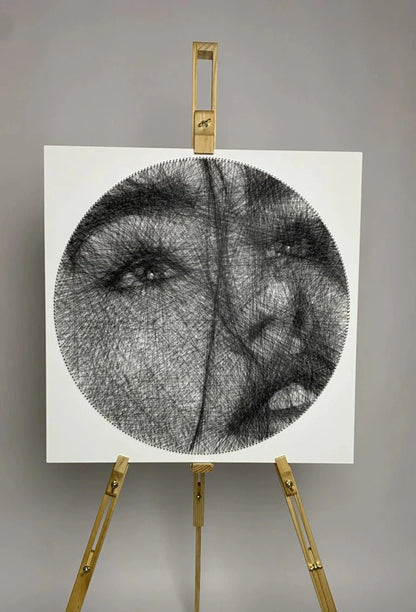 Captured Connection: A Threaded Love Story Artistic String Art Gift for Loved Ones - Stitch&Gift