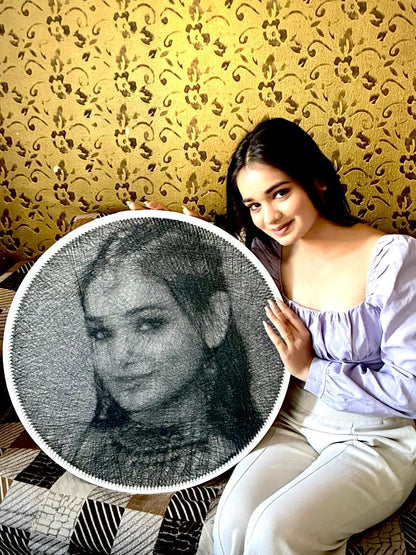 Custom String Art Portrait from Photo | Handmade Personalized Gift