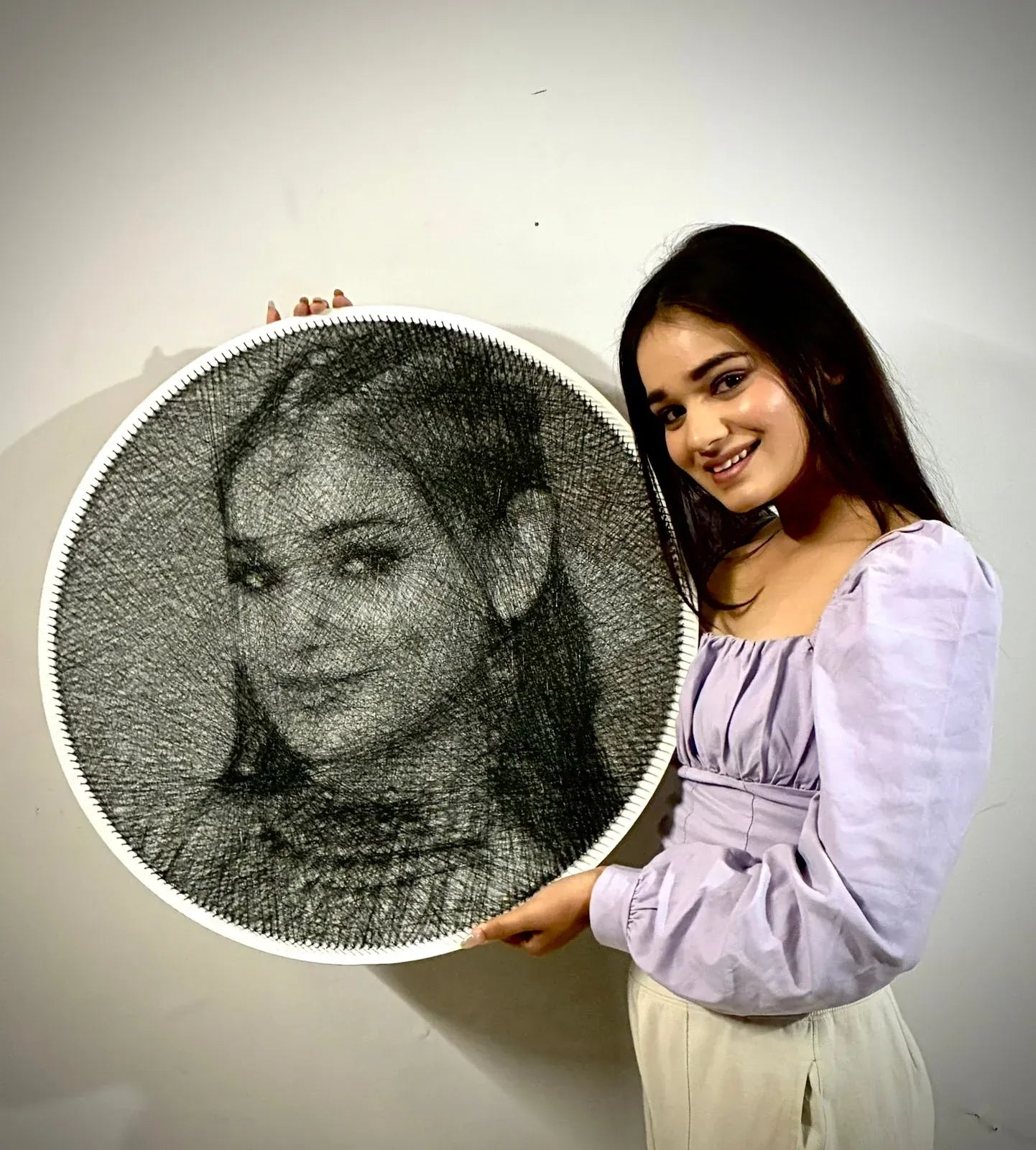 Custom String Art Portrait from Photo | Handmade Personalized Gift